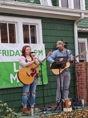 Wine and music on the lawn