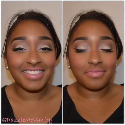 Dazzle me vanity, prom client