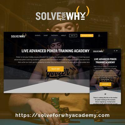 Solve For Why Academy, Website Design and Development