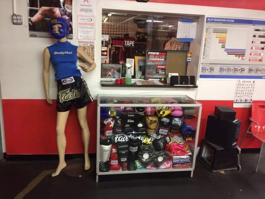 You can also purchase fighting Equipment and Apparel at the academy so its sort of a one-stop shop.