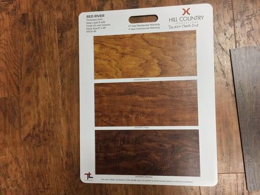 Vinyl flooring that looks just like wood!