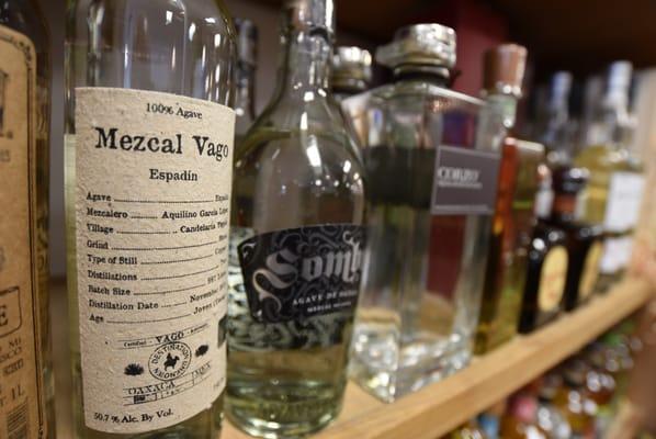 Unique craft tequilas are a specialty.