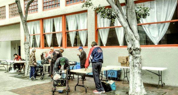 Food Distribution to homeless/needy.