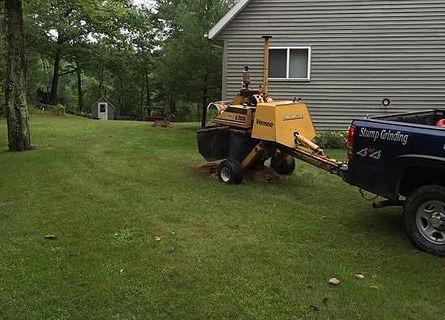 Stump Grinding: We have 2 different size stump grinders available for any size stump in any location.