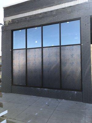 Storefront side Install!