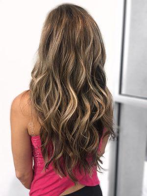 Full Highlights + base break. Visit my IG page @tina.hair.stylist for more information on this technique.