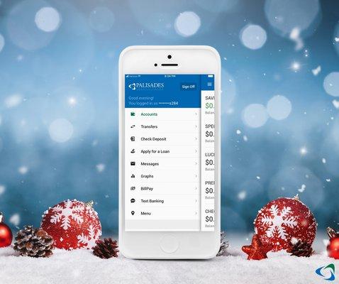 Enjoy the convenience of online banking with the Palisades FCU mobile app.