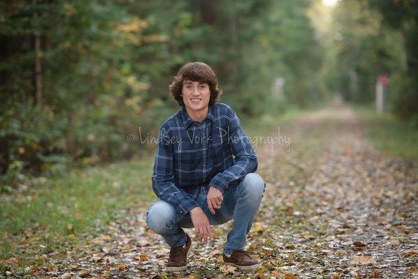 Woodland senior portrait