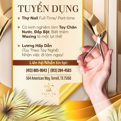 TUYỂN DỤNG
Thợ Nail Full-Time/ Part-time