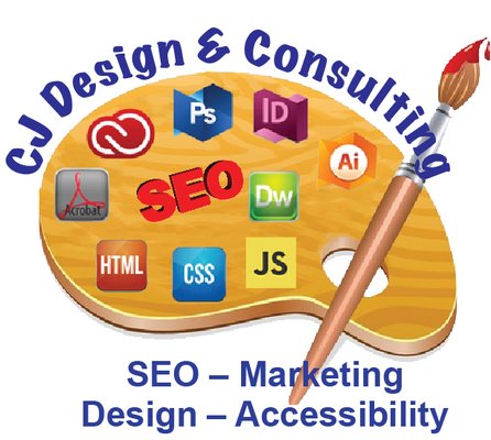 CJ Design & Consulting hes expertise in t areas of expertise are SEO,  Marketing & Design, & Accessibility