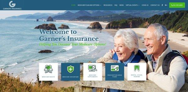 Website Design for Garner's Insurance in Veneta, Oregon