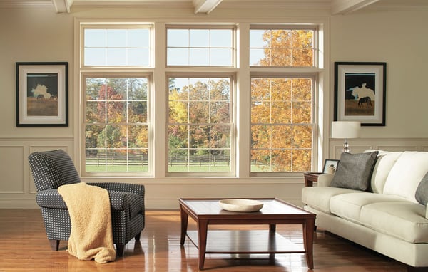 New energy efficient vinyl windows offered by Insured Roofing.