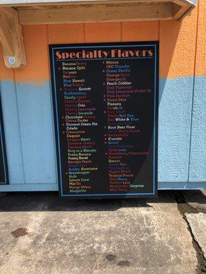 Specialty flavors