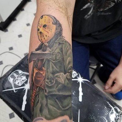 Jason tattoo, by Dennis