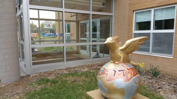 Entrance to the Newman School  (Talmud Torah) in St. Paul.