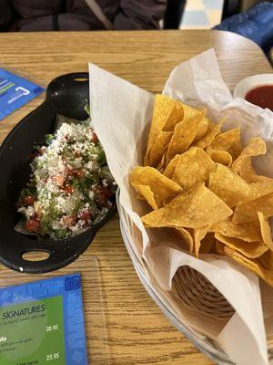 Chips and guacamole