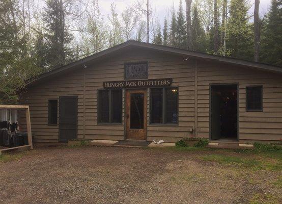 Outfitters main office where you check-in, pay, watch the mandatory BWCA video, & buy last min camping goods from.