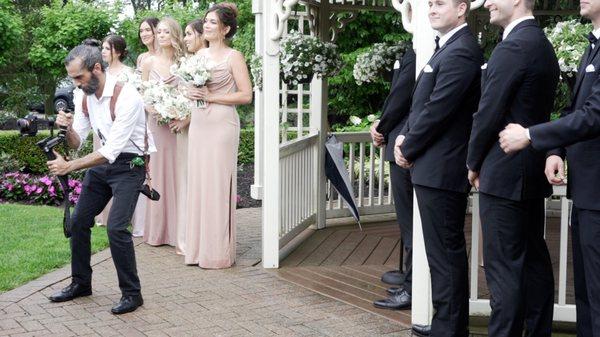 How to dress well as the videographer for a wedding.