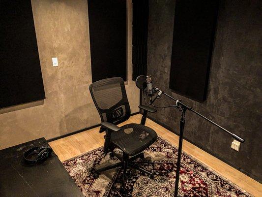 Vocal booth shot