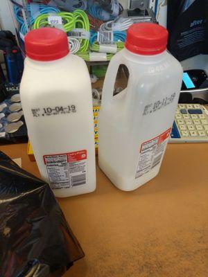 Expired milk