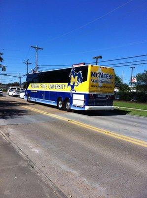 Athletic bus on Ryan at Sale street