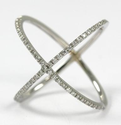 Style #R2093 14k white gold with 0.26ct diamonds