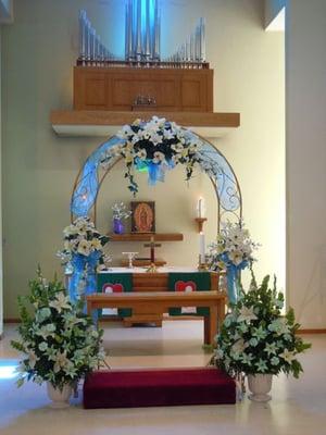 The Arch may be used for Weddings and Quinceañeras...