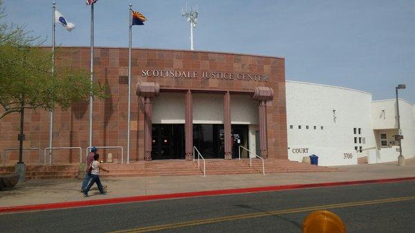 Front of building entrance