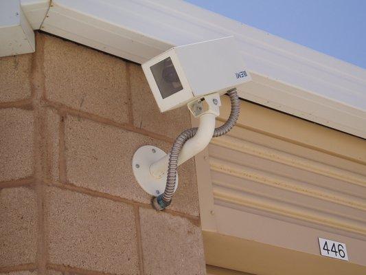 Security camera records 24 hours/day 7 days a week