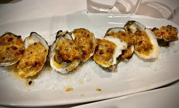 Tonight oyster special. Perfect small bites of the sea ../and who doesn't love bacon!