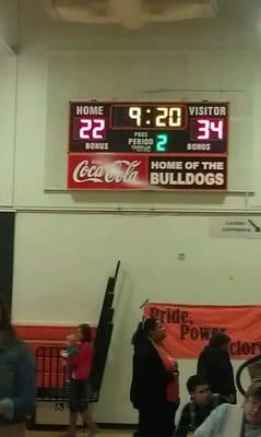 Antelope Titans up 34 -22 at half time.