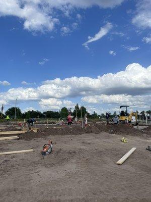 Townhomes being formed