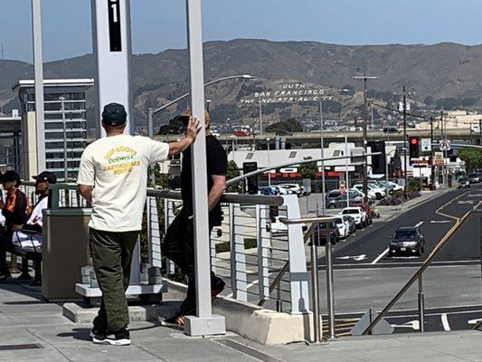 View of South San Francisco sign