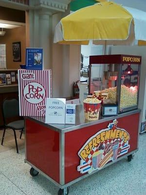 Carts of Chicago popcorn carts. Rented for a Fifth Third Bank event