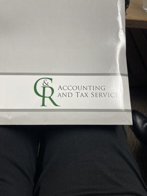 Front cover of our tax file.