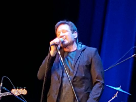 David Duchovny performing his album, hell or high water, live at the Shubert Theater