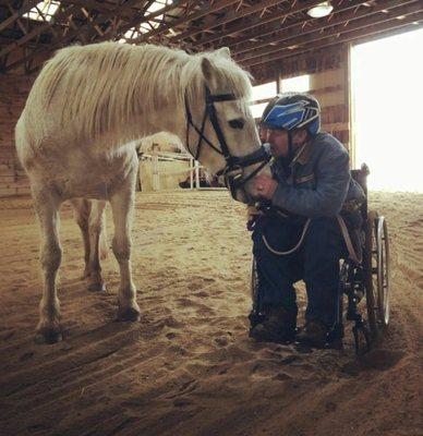 Found this on their site too awesome not to post here I love how this horse is connecting with this man.