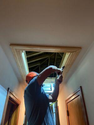 Installing new attic stairs