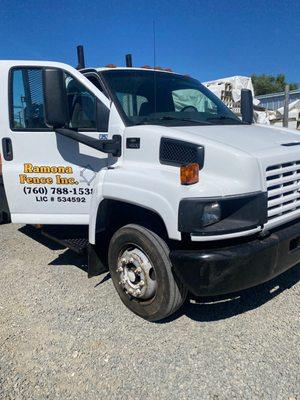 RAMONA FENCE INC TRUCK