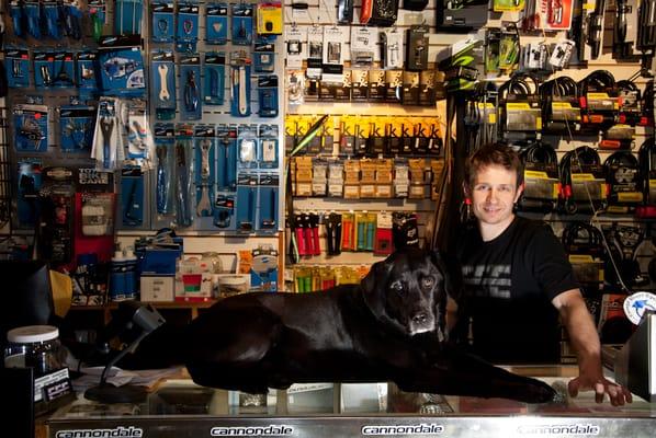 Bob Jacobson and the original CSC Pooch - Basso