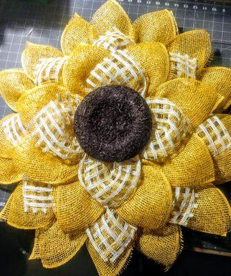 Sunflower wreath