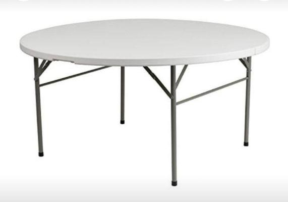 round folding table