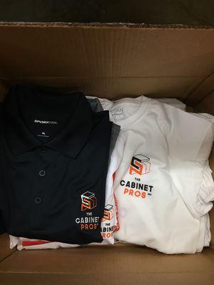 Embroidered polo shirts and printed T-shirt's for a great customer.