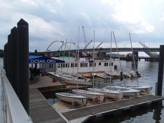 DC Sail Dock facilities at Diamond Teague Park Piers.