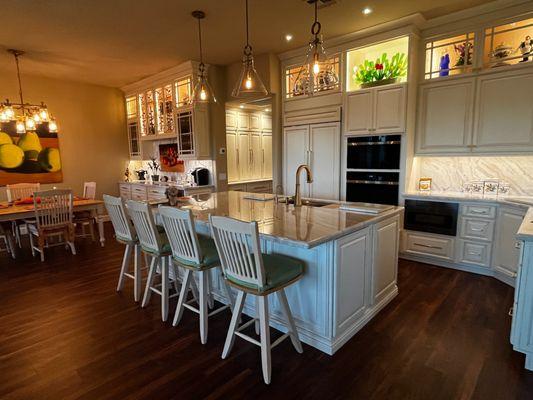 Beyond Woodworking, Custom Kitchen, Island, Beverage Station, and Built-In Pantry, Sun Lakes, Arizona