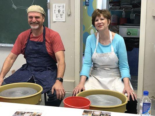 KC Clay Guild pottery throwing class