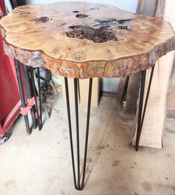 Ambrosia Maple Burl Table