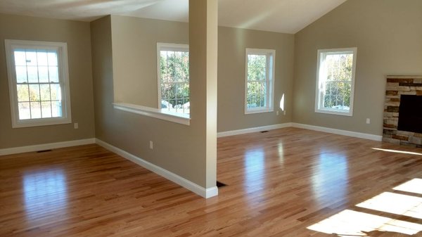 Prefinished oak flooring installation