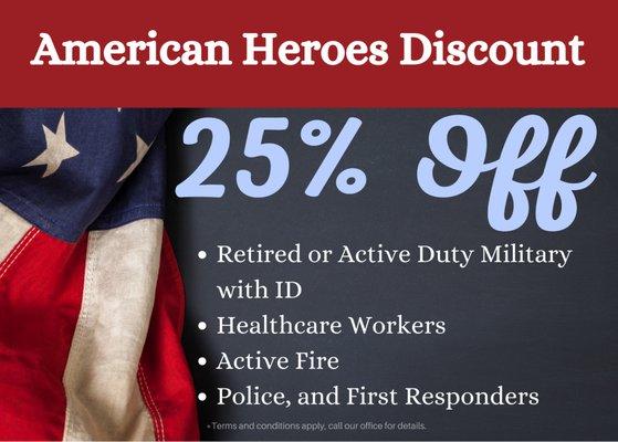 American Heroes Discount