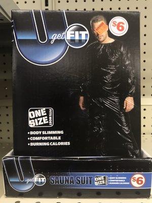 Sauna suit anyone?? It's only a $1 for a giant garbage bag you can wear!